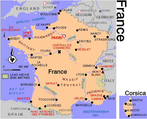 Map of France